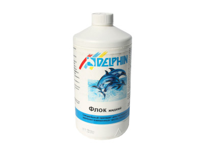 Флок жидкий Delphin для удаления мутности воды (1 л)